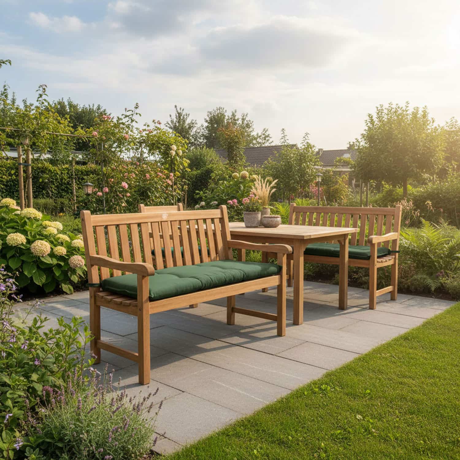 Bankkussen 120cm - Pedro moss (waterafstotend)