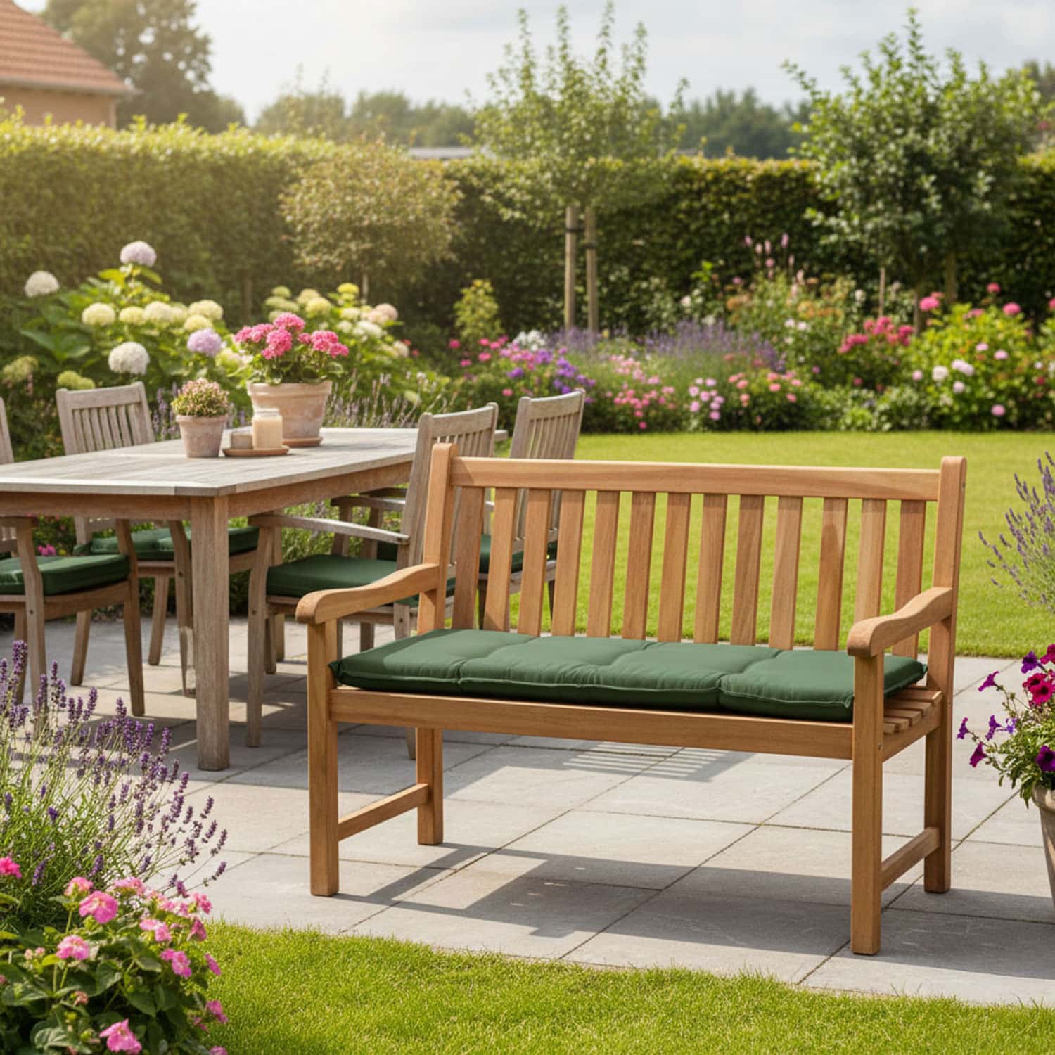 Bankkussen 150cm - Pedro moss (waterafstotend)