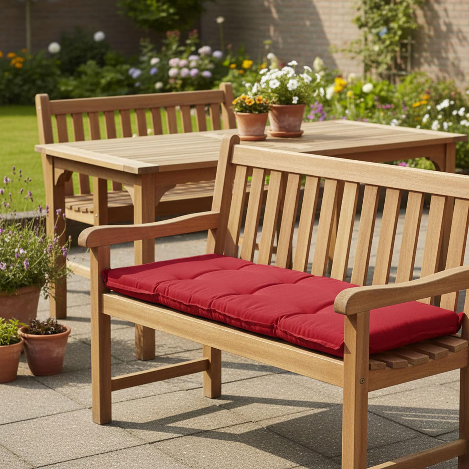 Bankkussen 150cm - Pedro red (waterafstotend)