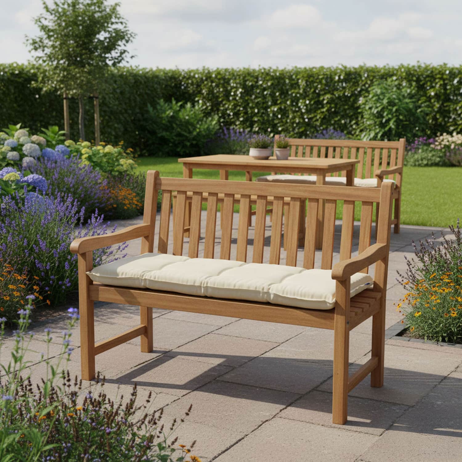 Bankkussen 150cm - Pedro sand (waterafstotend)