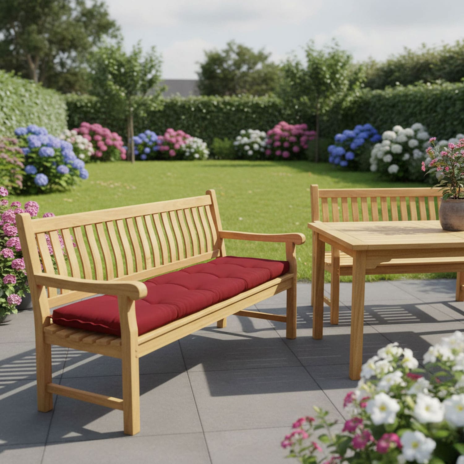 Bankkussen 180cm - Pedro red (waterafstotend)