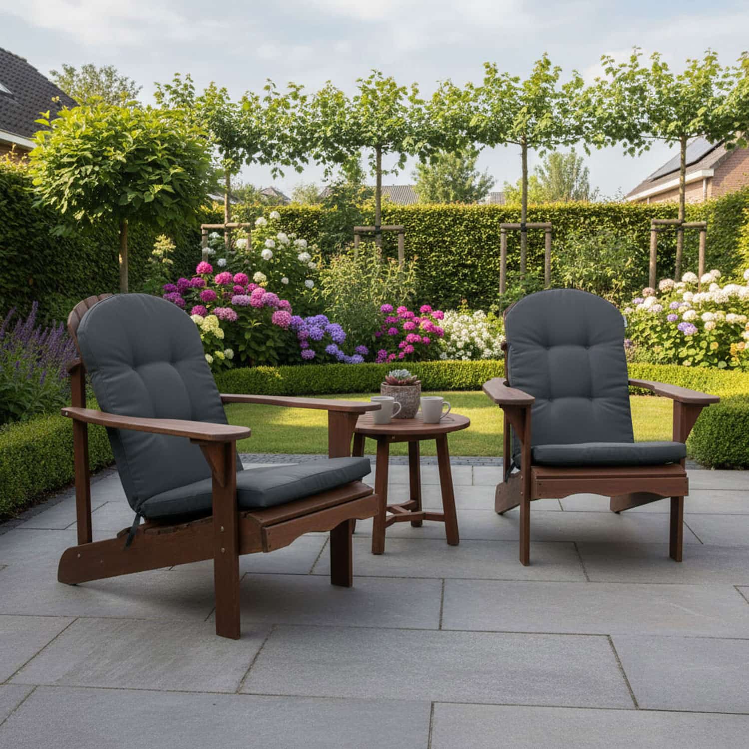 Bear chair kussen - Pedro grey (waterafstotend)