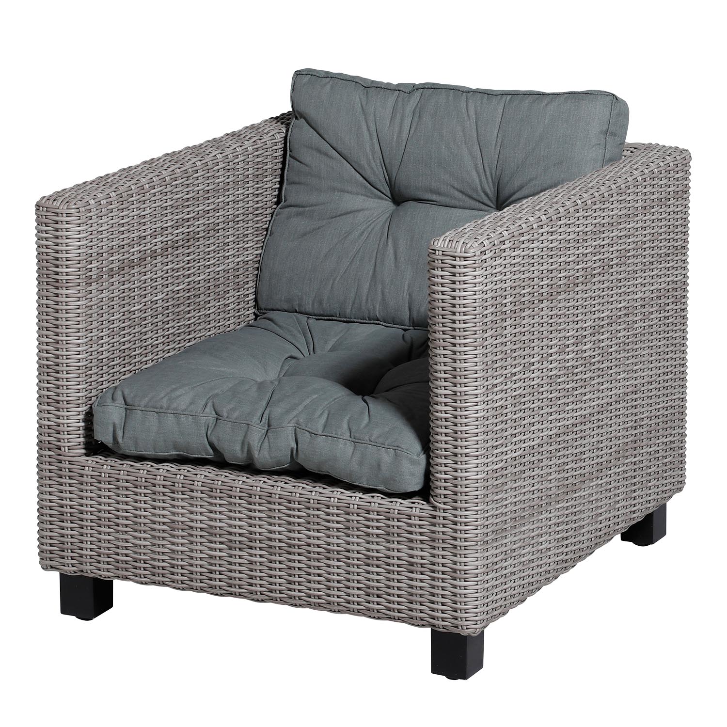 naaimachine Oeps Mysterieus Loungekussen zit en rug 60x60cm Florance - Basic Grey - Tuinkussenshop.nl