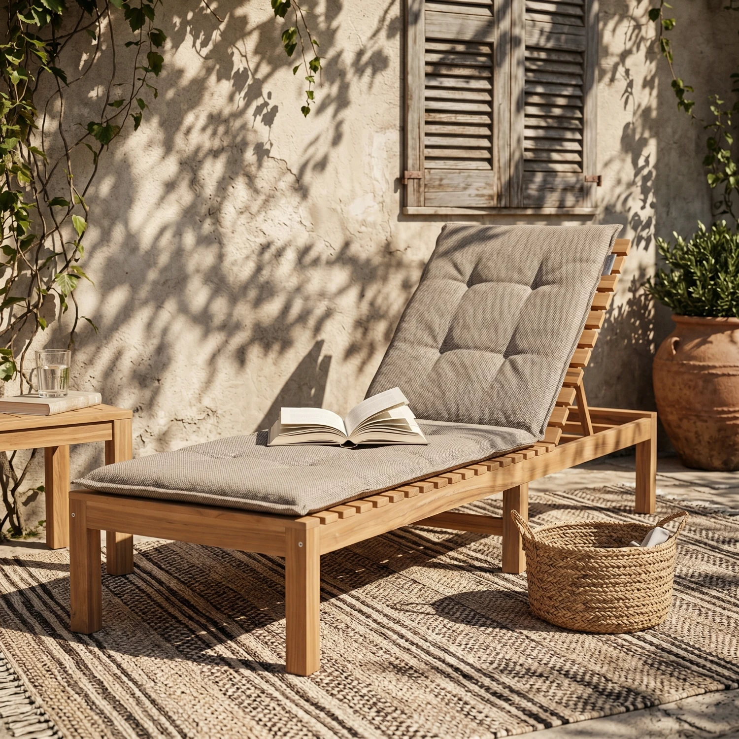 Ligbedkussen Lisboa taupe Rhino