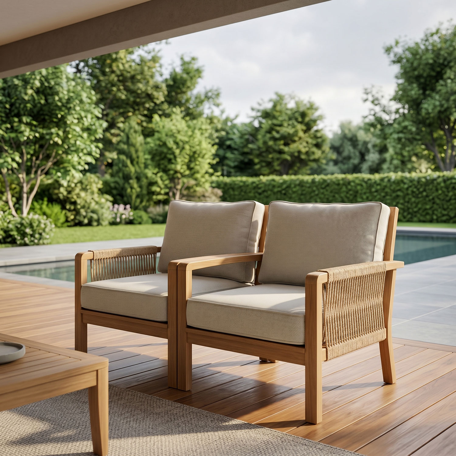 Lisboa loungekussen set - sand