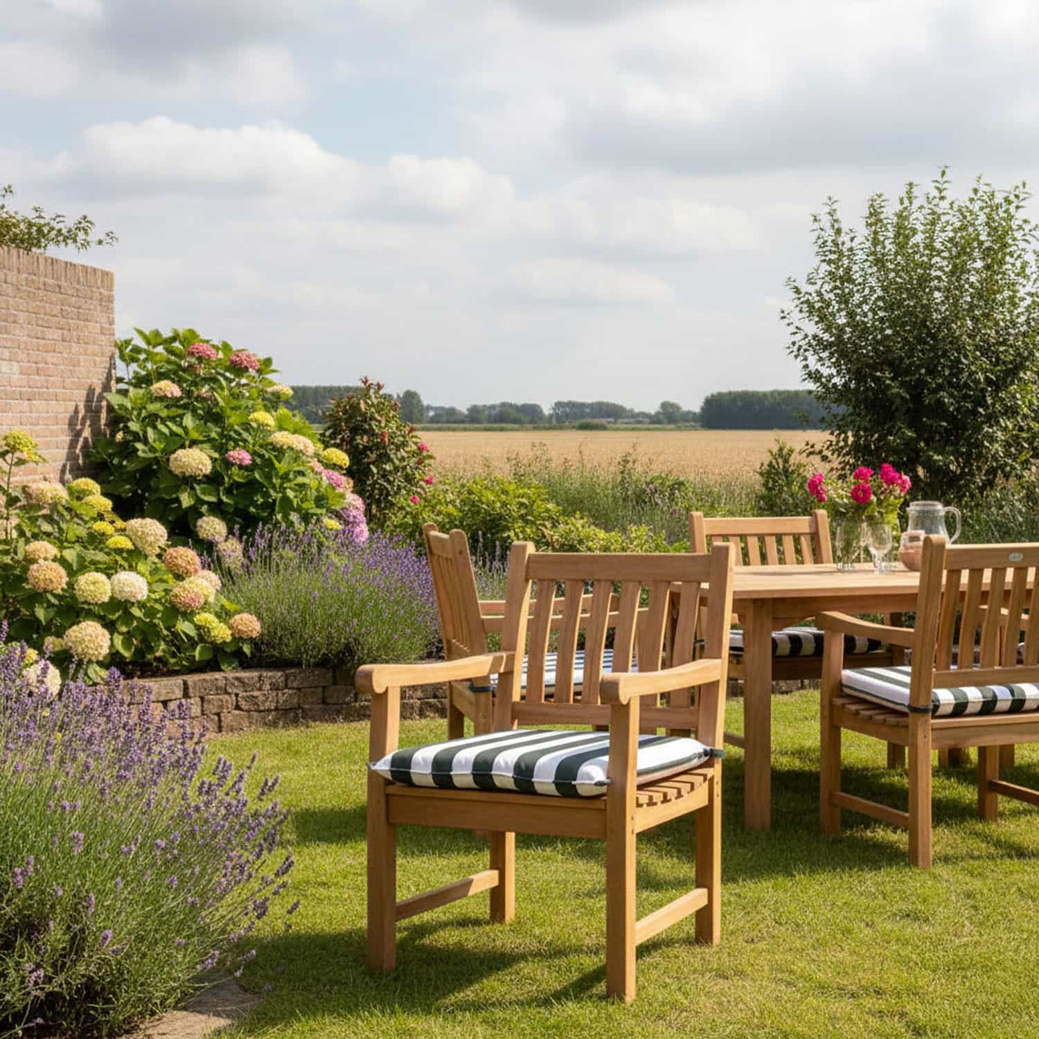 Hockerkussen 50x50cm in Hockerstoel - Carlos green