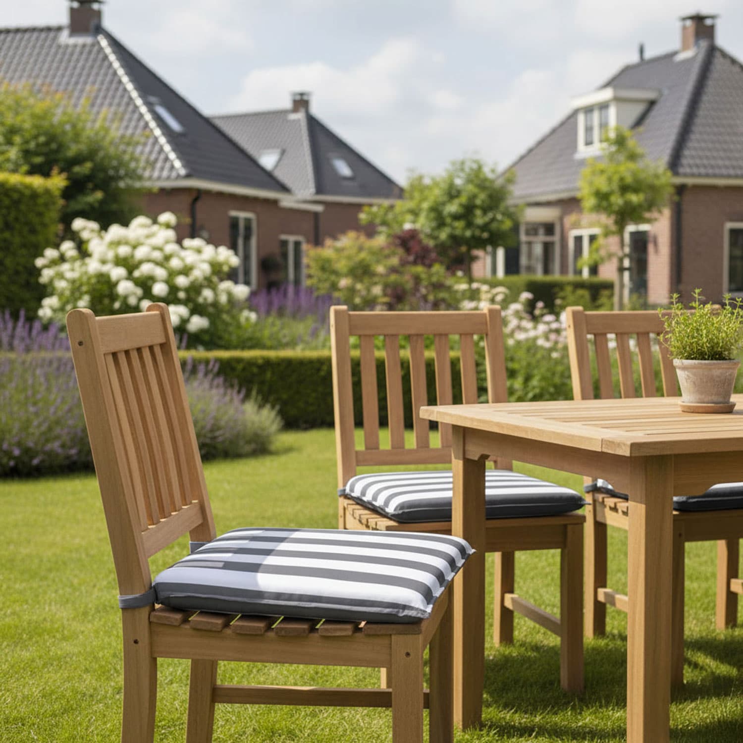 Hockerkussen 50x50cm in Hockerstoel  - Carlos grey