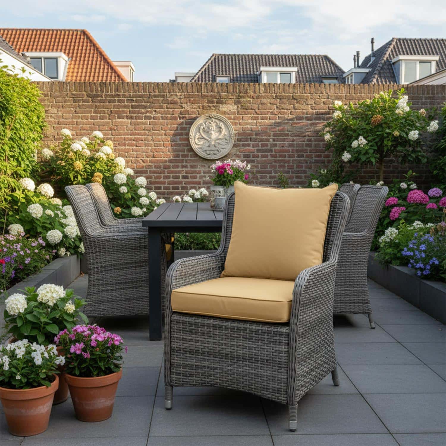 Wicker set universeel - Ribera twist yellow (waterafstotend)