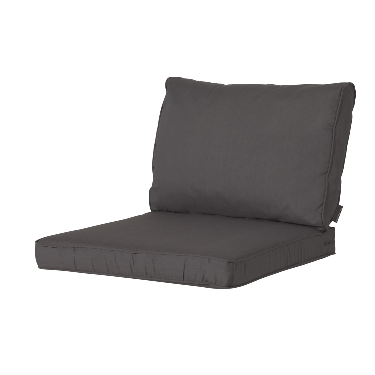 Loungekussen zit en 60x60cm Carré - black - Tuinkussenshop.nl