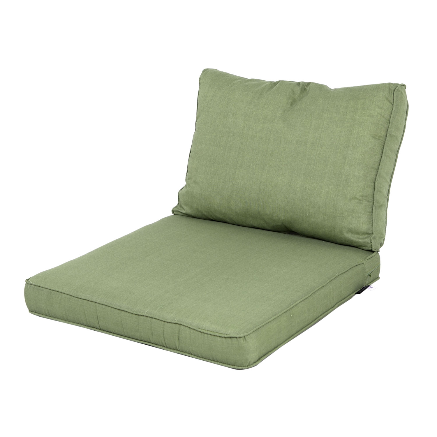 Vlot kanker ingesteld Loungekussen zit en rug 60x60cm Carré - Basic green - Tuinkussenshop.nl