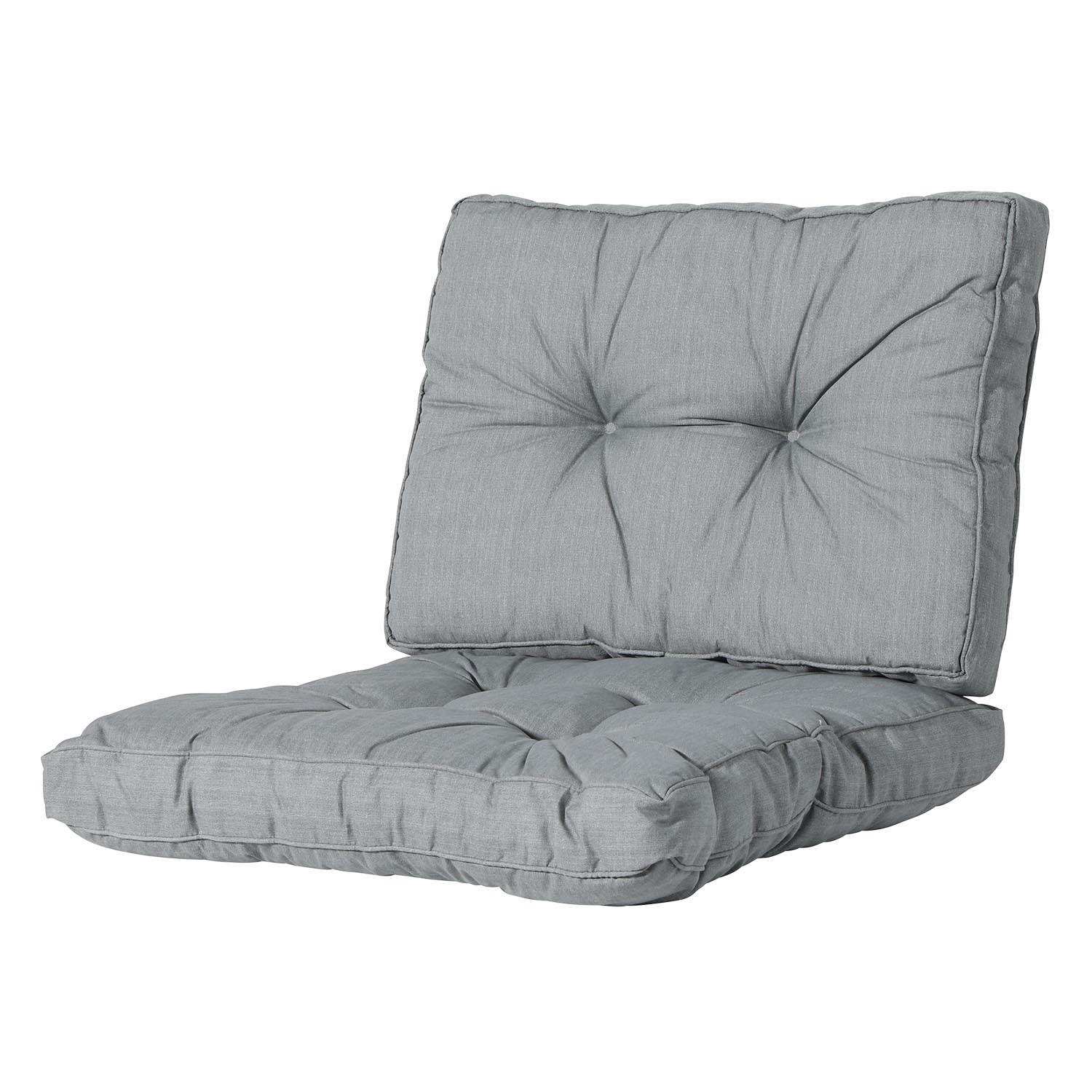 naaimachine Oeps Mysterieus Loungekussen zit en rug 60x60cm Florance - Basic Grey - Tuinkussenshop.nl