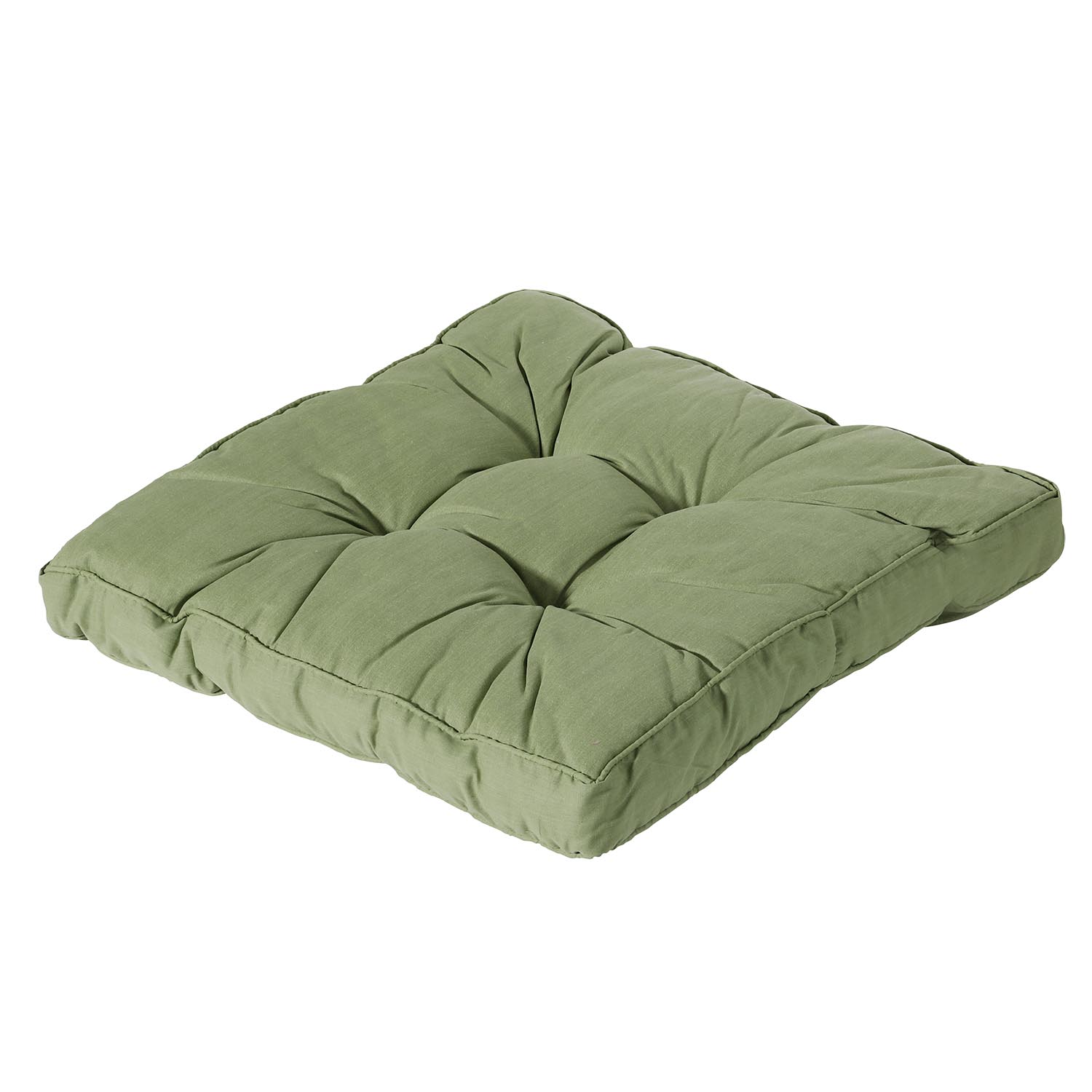 Loungekussen 70x70cm - Basic green - Tuinkussenshop.nl