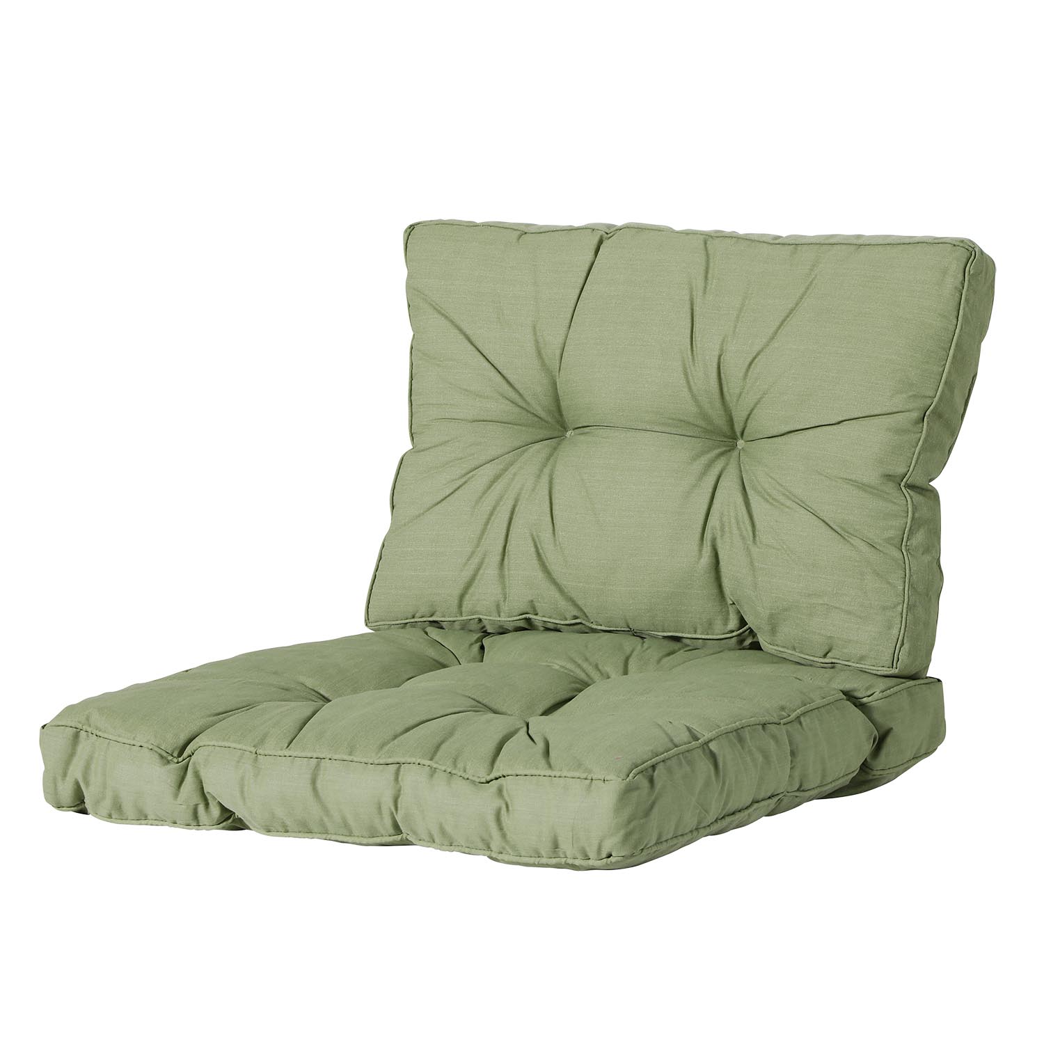 genie Retoucheren Wirwar Loungekussen zit en rug 70x70cm Florance - Basic green - Tuinkussenshop.nl