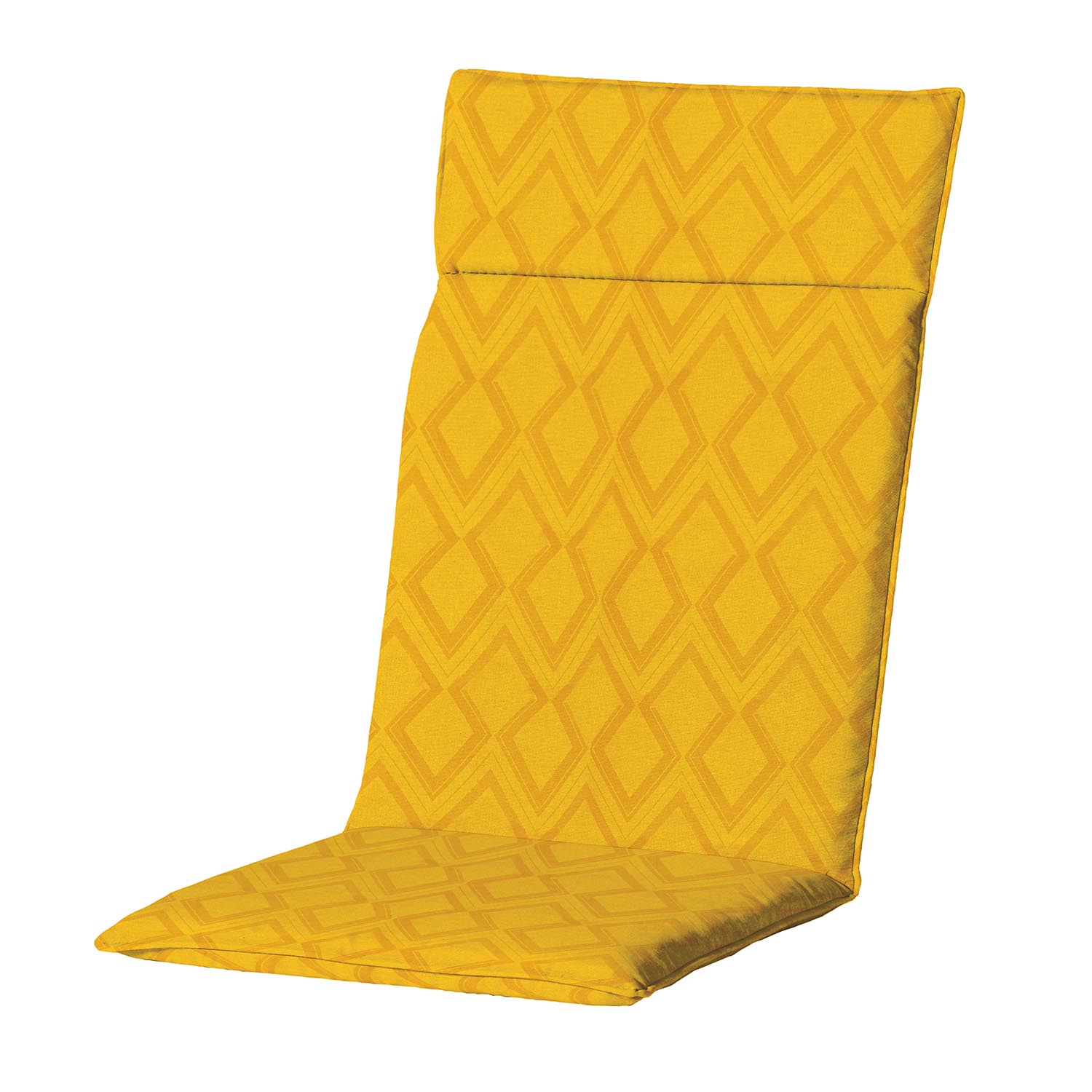 Tuinkussen hoge rug universal -  graphic yellow (waterafstotend)