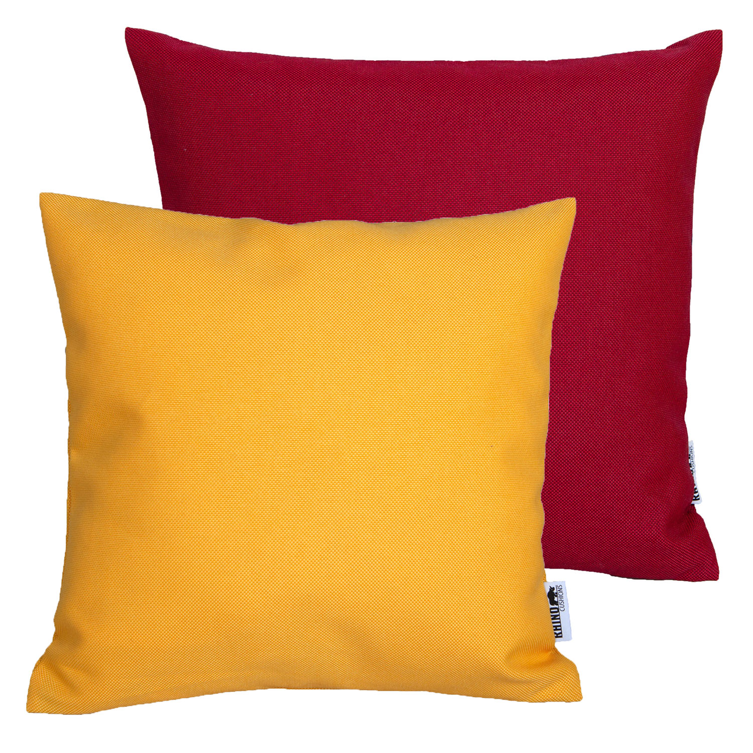 Sierkussenset - Ribera red en warm yellow 45x45cm (waterafstotend)