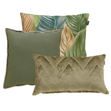 Sierkussenset - Indoor Garden olive