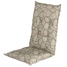 Tuinkussen hoge rug - Pearl green