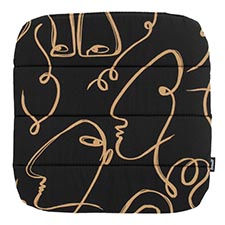 Sophie zitkussen 40x40cm - Faces black