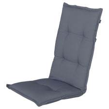Tuinkussen hoge rug - Cuba graphite blue
