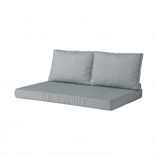 Palletkussen zit en rug carré (120x80cm) - Basic grey