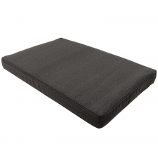 Loungekussen pallet 120x80cm carré - Canvas eco dark grey (waterafstotend)