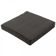 Loungekussen 60x60cm carré - Canvas eco dark grey (waterafstotend)