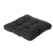 Loungekussen 70x70cm florance - Rib black