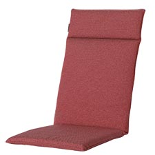 Tuinkussen hoge rug universal - Manchester red (waterafstotend)