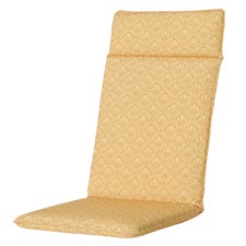 Tuinkussen hoge rug universal -  Botanic yellow (waterafstotend)