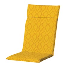Tuinkussen hoge rug universal - Outdoor graphic yellow