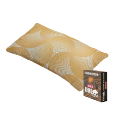 Warmtekussen sier 50x30cm - Napels rondo mustard (waterafstotend)