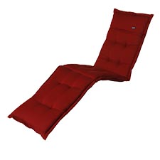 Ligbedkussen 200x59cm - Rib red