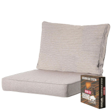 Warmtekussen lounge premium zit en rug 60x60cm carré - Richmond natural (waterafstotend)
