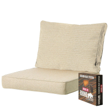 Warmtekussen lounge premium zit en rug 60x60cm carré - Richmond moss (waterafstotend)