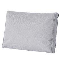 Loungekussen ruggedeelte premium 60x40cm carré - Manchester light grey (waterafstotend)