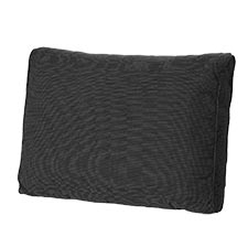 Loungekussen ruggedeelte 73x40cm carré - Rib black