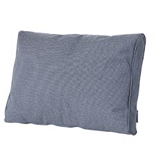 Loungekussen ruggedeelte premium 73x40cm carré - Manchester denim grey (waterafstotend)