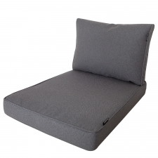 Loungekussen zit en rug pallet 80x60cm - Manchester grey (waterafstotend)