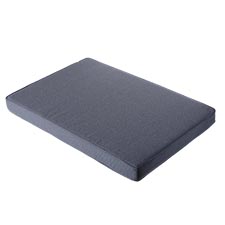 Loungekussen pallet premium 120x80cm carré - Manchester denim grey (waterafstotend)