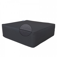 Loungekussen 60x60x20cm carré - Ribera dark grey (waterafstotend)