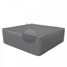 Loungekussen 60x60x20cm carré - Ribera Grey (waterafstotend)