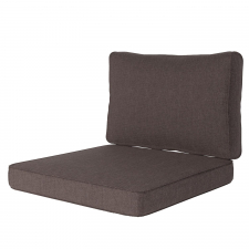 Loungekussenset Carré 60x60cm met rug 60x40cm - Lisboa Taupe
