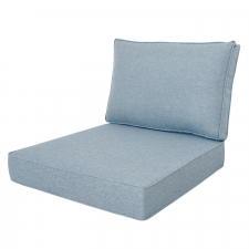 Loungekussenset Carré 60x60cm met rug 60x40cm - Lisboa Jeans (waterafstotend)
