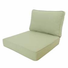 Loungekussenset Carré 60x60cm met rug 60x40cm - Lisboa Pistachio (waterafstotend)