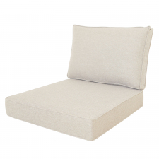 Loungekussenset Carré 60x60cm met rug 60x40cm - Lisboa Sand (waterafstotend)
