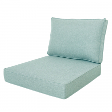 Loungekussenset Carré 60x60cm met rug 60x40cm - Lisboa Turquoise (waterafstotend)
