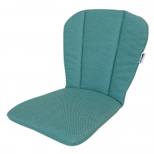 Kuipkussen lage rug - Ribera twist turquoise (waterafstotend)