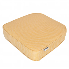 Zitkussen wicker universeel 46x48cm (extra dik) - Ribera twist yellow (waterafstotend)