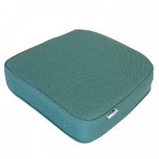 Zitkussen wicker universeel 46x48cm (extra dik) - Ribera twist turquoise (waterafstotend)