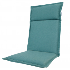 Tuinkussen hoge rug turin - Ribera twist turquoise (waterafstotend en afritsbaar)